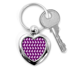 Ladybug Vector Geometric Tile Pattern Key Chain (heart) by GardenOfOphir