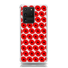 Red Peony Flower Pattern Samsung Galaxy S20 Ultra 6 9 Inch Tpu Uv Case by GardenOfOphir