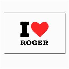 I Love Roger Postcard 4 x 6  (pkg Of 10) by ilovewhateva