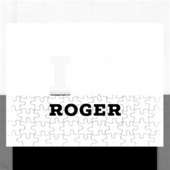 I Love Roger Rectangular Jigsaw Puzzl by ilovewhateva