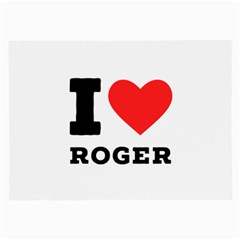 I Love Roger Large Glasses Cloth by ilovewhateva