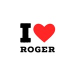 I love roger Play Mat (Rectangle) Front