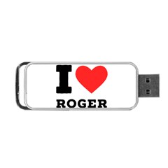 I Love Roger Portable Usb Flash (one Side) by ilovewhateva