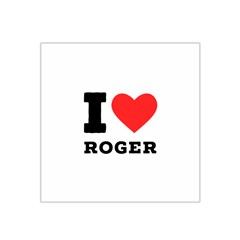 I Love Roger Satin Bandana Scarf 22  X 22  by ilovewhateva