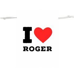 I Love Roger Lightweight Drawstring Pouch (xl) by ilovewhateva