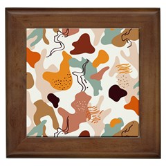 Shapes Pattern Framed Tile