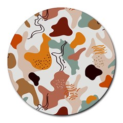 Shapes Pattern Round Mousepad