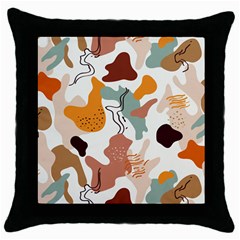 Shapes Pattern Throw Pillow Case (black)