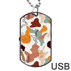 Shapes Pattern Dog Tag Usb Flash (two Sides) by BlackRoseStore