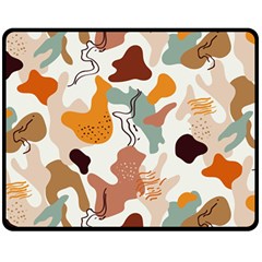 Shapes Pattern Two Sides Fleece Blanket (medium)