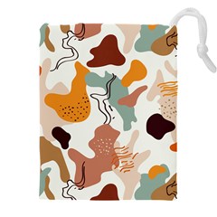 Shapes Pattern Drawstring Pouch (4xl) by BlackRoseStore