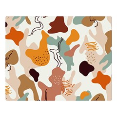 Shapes Pattern Premium Plush Fleece Blanket (large) by BlackRoseStore