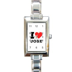 I Love Jose Rectangle Italian Charm Watch by ilovewhateva