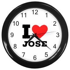 I Love Jose Wall Clock (black) by ilovewhateva