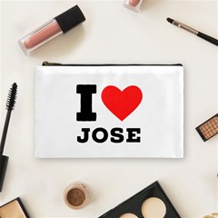 I Love Jose Cosmetic Bag (medium) by ilovewhateva