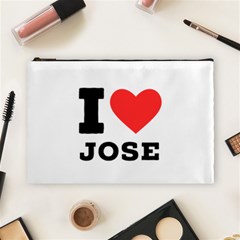 I Love Jose Cosmetic Bag (large) by ilovewhateva