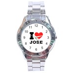 I love jose Stainless Steel Analogue Watch Front