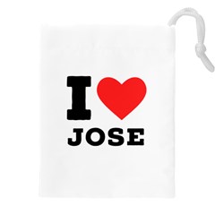 I Love Jose Drawstring Pouch (4xl) by ilovewhateva