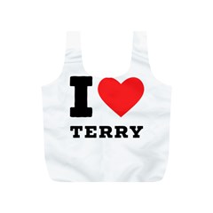 I Love Terry  Full Print Recycle Bag (s) by ilovewhateva