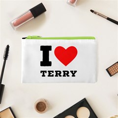 I Love Terry  Cosmetic Bag (xs) by ilovewhateva