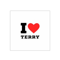 I Love Terry  Satin Bandana Scarf 22  X 22  by ilovewhateva