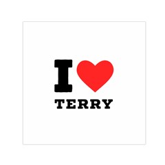 I Love Terry  Square Satin Scarf (30  X 30 ) by ilovewhateva