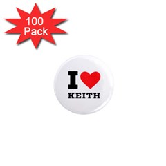 I Love Keith 1  Mini Magnets (100 Pack)  by ilovewhateva