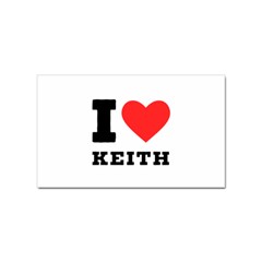 I Love Keith Sticker Rectangular (100 Pack) by ilovewhateva