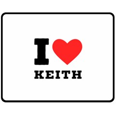 I Love Keith Fleece Blanket (medium) by ilovewhateva