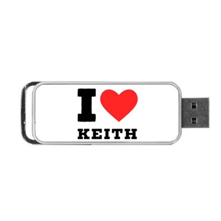 I love keith Portable USB Flash (Two Sides)