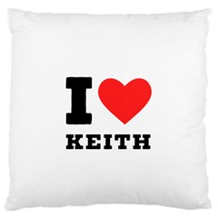 I Love Keith Standard Premium Plush Fleece Cushion Case (one Side) by ilovewhateva