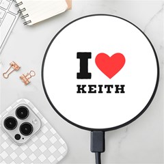 I Love Keith Wireless Fast Charger(black) by ilovewhateva