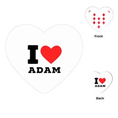 I Love Adam  Playing Cards Single Design (heart) by ilovewhateva