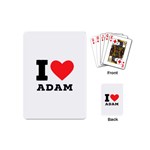 I love Adam  Playing Cards Single Design (Mini) Back