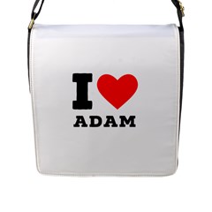 I Love Adam  Flap Closure Messenger Bag (l) by ilovewhateva