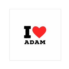 I Love Adam  Square Satin Scarf (30  X 30 ) by ilovewhateva