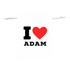 I Love Adam  Lightweight Drawstring Pouch (s) by ilovewhateva