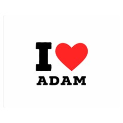 I Love Adam  Premium Plush Fleece Blanket (medium)