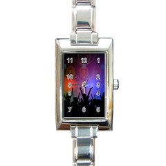 Cheers Rectangle Italian Charm Watch