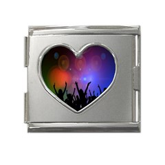 Cheers Mega Link Heart Italian Charm (18mm)