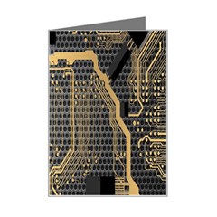 Circuit Mini Greeting Card by nateshop