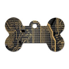 Circuit Dog Tag Bone (two Sides) by nateshop