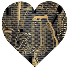 Circuit Wooden Puzzle Heart by nateshop