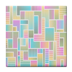 Color-blocks Tile Coaster by nateshop