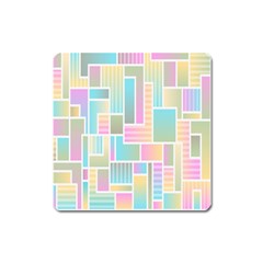 Color-blocks Square Magnet by nateshop