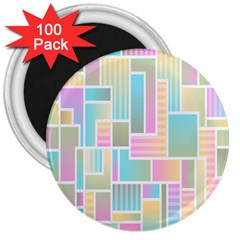 Color-blocks 3  Magnets (100 Pack) by nateshop