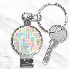 Color-blocks Nail Clippers Key Chain by nateshop