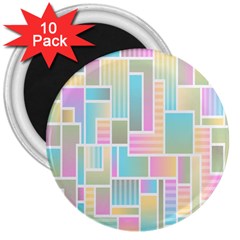 Color-blocks 3  Magnets (10 Pack)  by nateshop