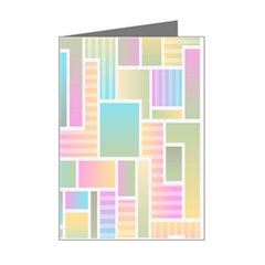 Color-blocks Mini Greeting Card by nateshop