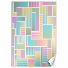 Color-blocks Canvas 12  X 18  by nateshop